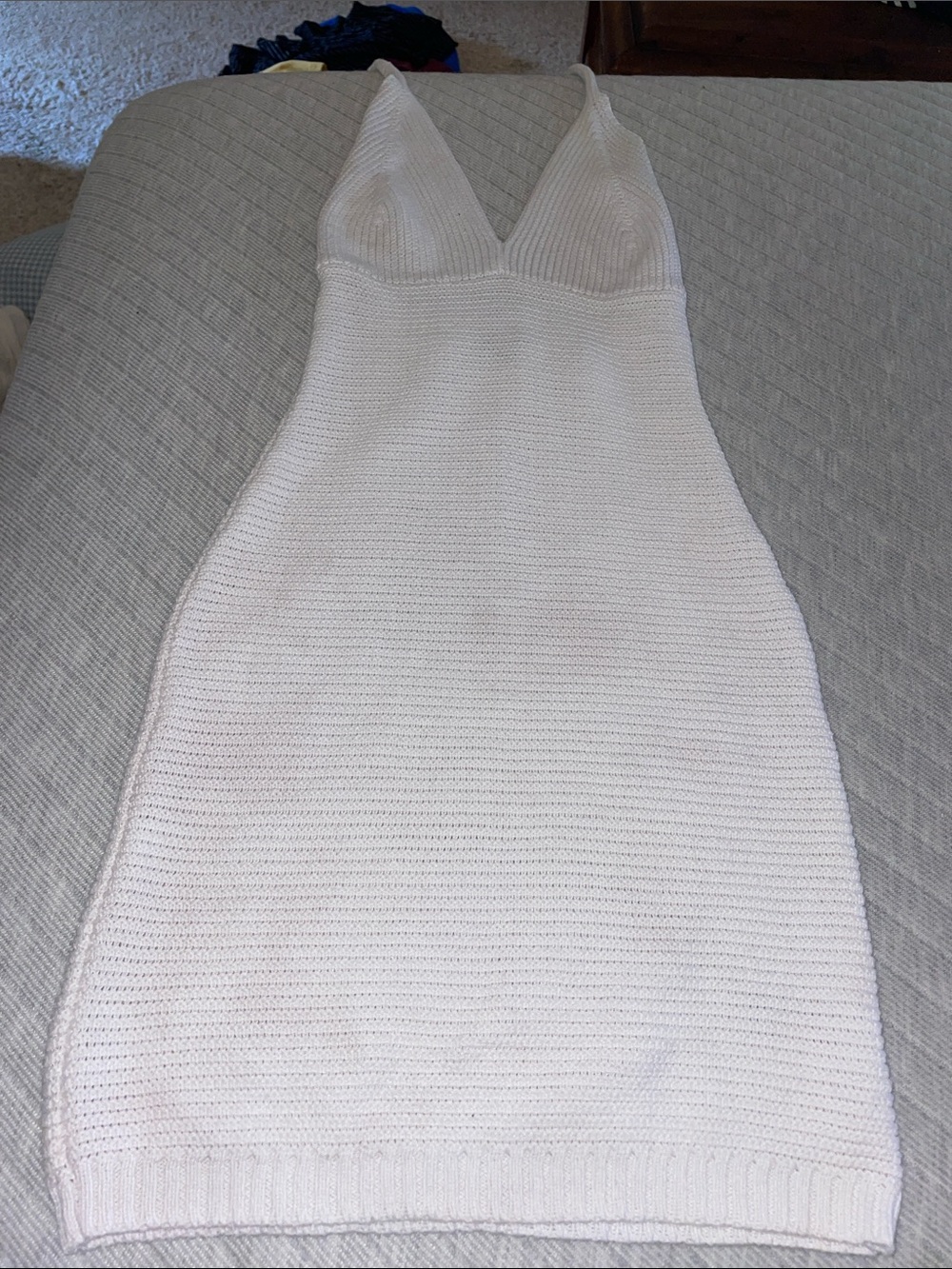 wild fable Cream Knit Bodycon Dress